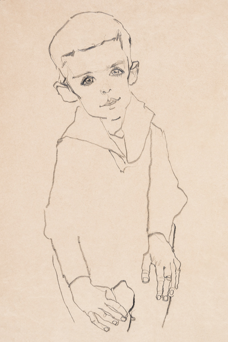 Portrait of a Boy by Egon Schiele